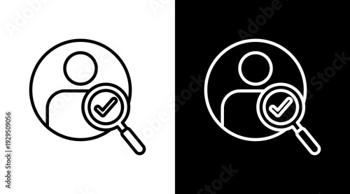 Recruitment Icon Sheet Black And White