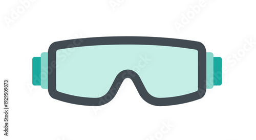 Protective Goggles with Green Lenses.