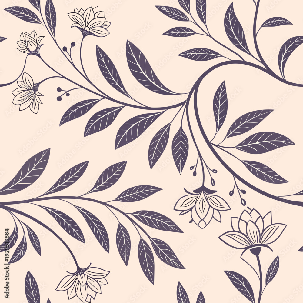 Fototapeta premium Premium Floral Texture Pattern