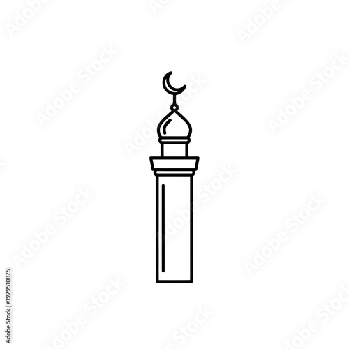 Minaret Architecture Illustration Design.eps