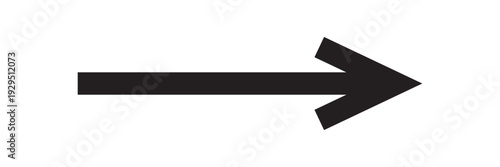 long arrow vector icon. straight Horizontal long arrow icon. flat style long arrow vector. Red long abstract arrow head icon. Straight line long arrow pointing to the right side. Horizontal red arrow