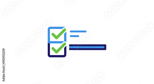 Checklist with green checkmarks icon.