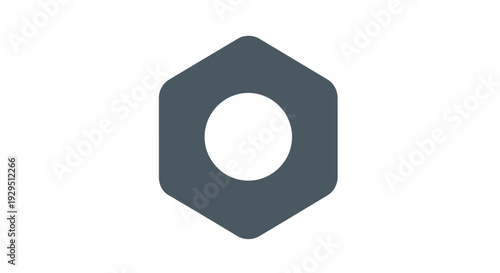 Closeup of a single gray nut.