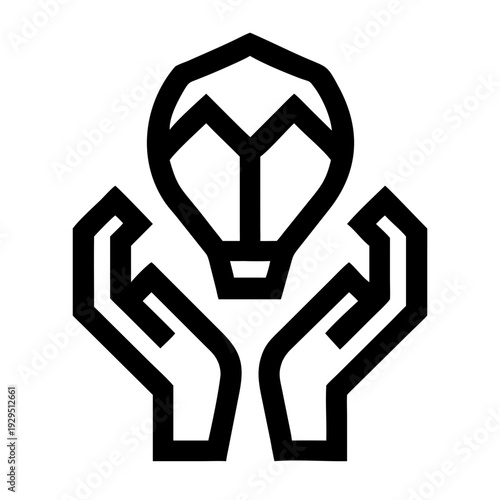 Wallpaper Mural Hands holding a light bulb, symbol of innovative ideas, creativity, and bright solutions Torontodigital.ca