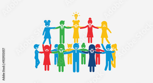 Diverse group of people holding hands in a circular formation, symbolizing unity and teamwork, viewed from directly above.