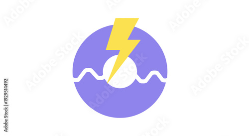 Electricity Lightning Bolt Energy Symbol.