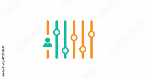 Simple line icon of people.