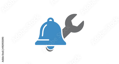 Blue Bell and Wrench Maintenance Alert.