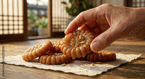 약과 접사이미지