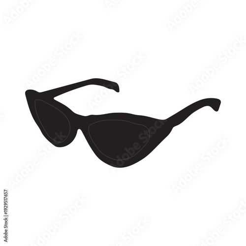 Minimal Sunglasses Vector Clean Fashion Design.