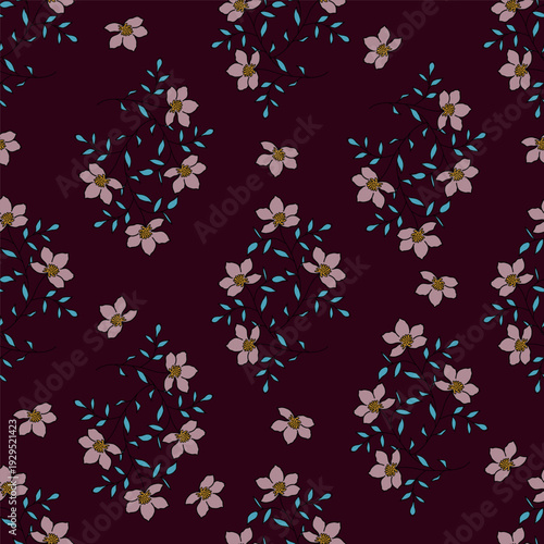 Seamless Floral Pattern in vector