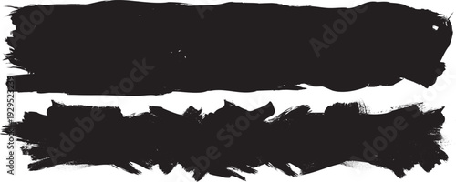 Grunge brush stroke banner with rough edges - abstract paint stroke for typography overlay. Bold brush stroke strip for web header or cover design. Textured element for design template , social media.