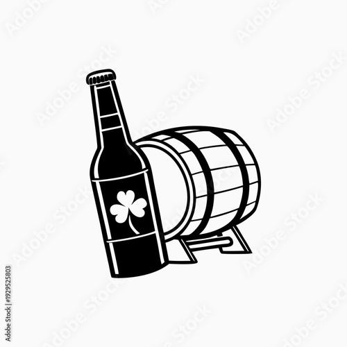 bottle of wine and glass