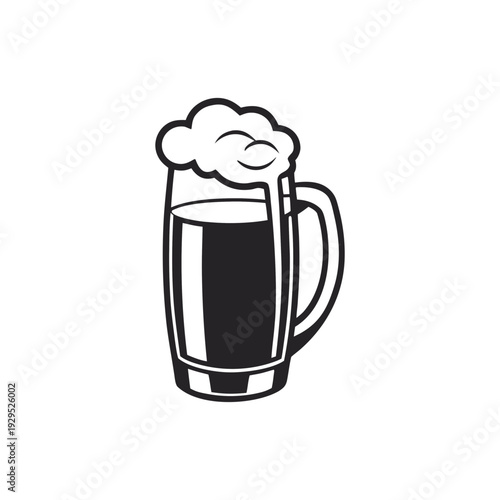 mug of beer with foam for a pirate Day