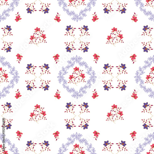 seamless pattern with snowflakes