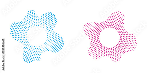 wave sound equalizer icon. gradient circular sound wave frames with lines and dots. music symbol. digital communication sign. audio beat symbol. vector illustration on transparent background.