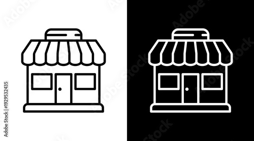 Store Icon Sheet Black And White
