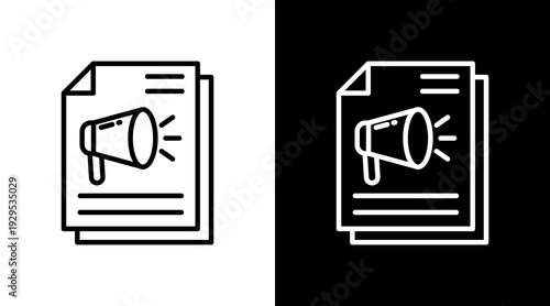 Document Icon Sheet Black And White