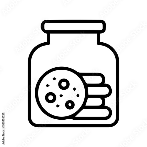 Jar of cookies icon