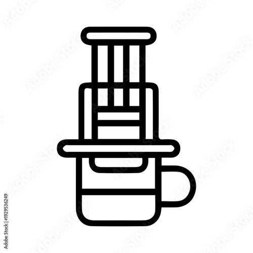 Press Coffee Maker Symbol
