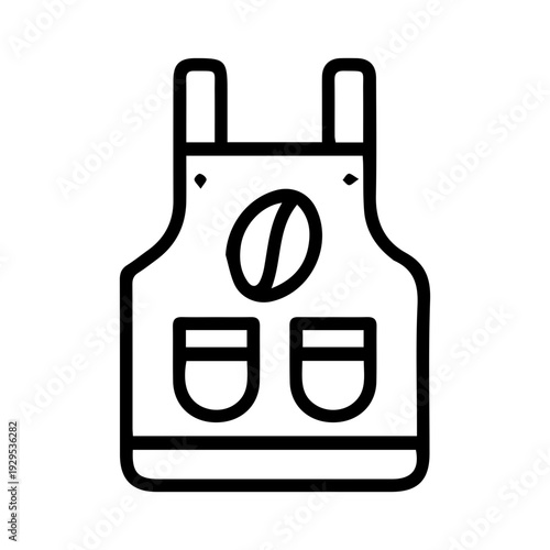 Coffee Barista Apron Icon