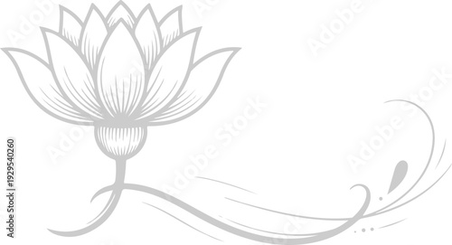 Elegant Metallic Gold Lotus Flower Vector Illustration Scalable EPS Icon for Luxury Design Projects