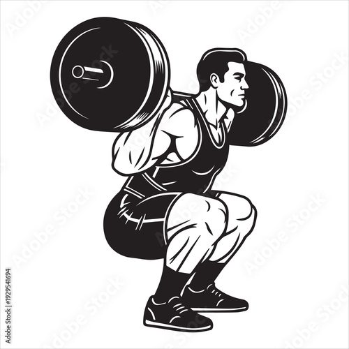 fat man with dumbbells