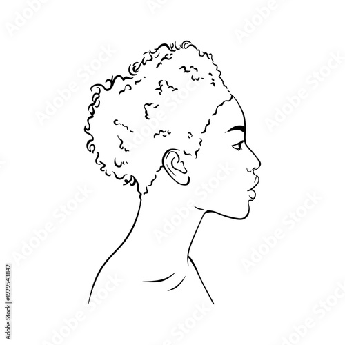 Minimalist line art vector illustrations of diverse women profiles with various hairstyles. Elegant female silhouettes for International Woman Day, beauty, empowerment, and hair care branding