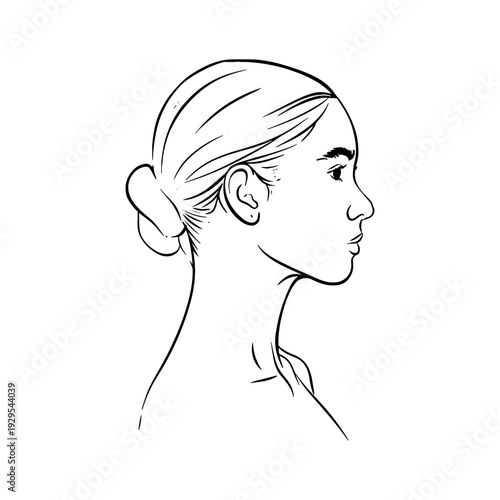 Minimalist line art vector illustrations of diverse women profiles with various hairstyles. Elegant female silhouettes for International Woman Day, beauty, empowerment, and hair care branding