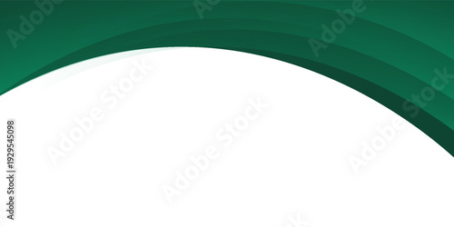 Elegant Green and Gold curve Header Design background suitable for Certificate Templates Invitation.