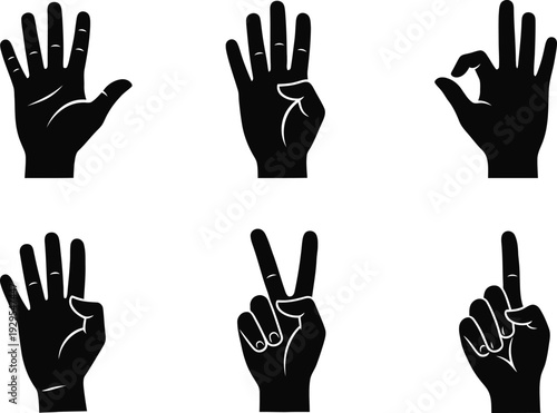 American sign language handshapes and finger spelling