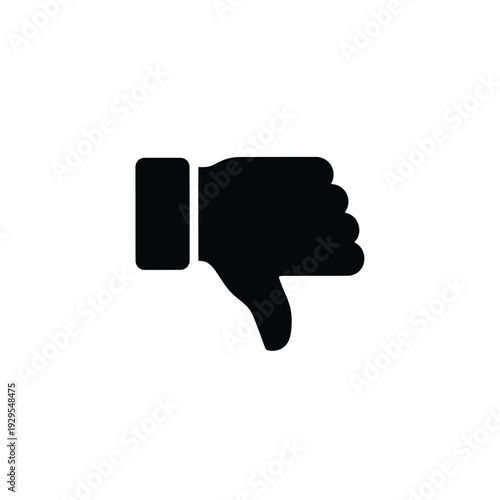 Hand showing disapproval gesture illustration on white