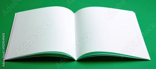 Wallpaper Mural Folded white page on table with vertical spine and center crease Torontodigital.ca