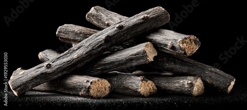 Wallpaper Mural Licorice sticks stacked in log cabin pattern with 90 degree rotation between layers Torontodigital.ca