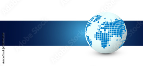 mondo, pianeta, pixel, tecnologia, informatica, digitale, 