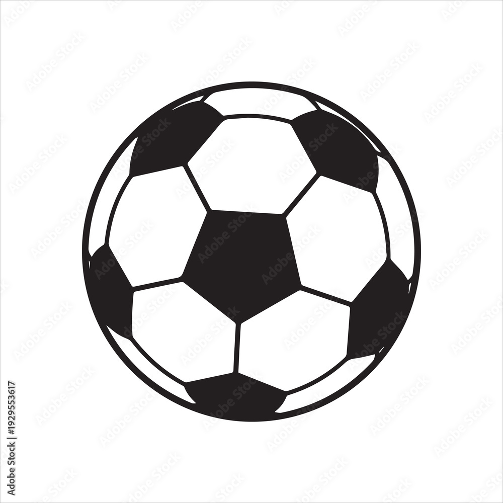 Fototapeta premium soccer ball vector on white background