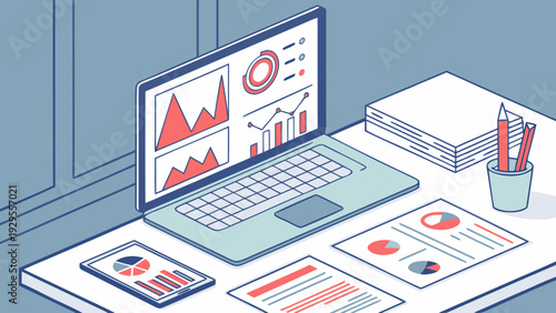 Financial dashboard visualizing stock market performance for marketing strategy decisions.