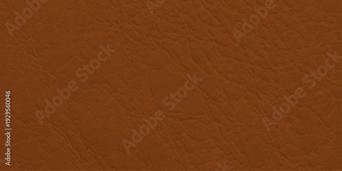 Brown leather texture background with natural grain, professional cognac tan faux leather surface for luxury design