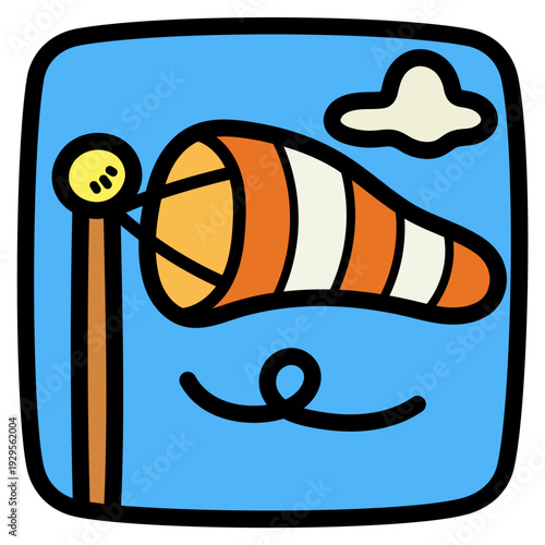 windsock illustration