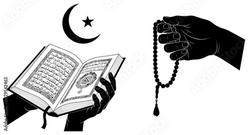 Abstract conceptual image presenting obscure grey shapes resembling an open document or book with unreadable content, suitable for background designs.