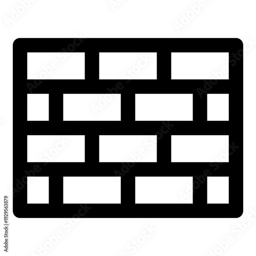 bricks outline icon