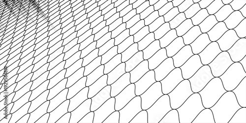 Mesh texture for fishing nets. Seamless pattern for sportswear or soccer goal, volleyball net, basketball hoop. vector modern