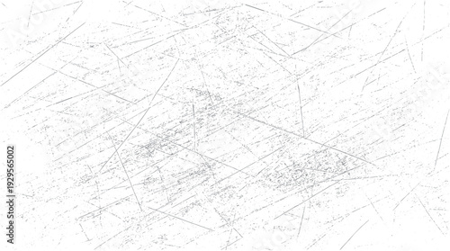 Abstract scratched texture with fine dots and lines on a white background grunge