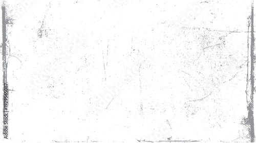 Grunge texture with distressed border and scattered speckles on a white background