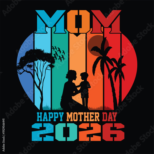 Art & Illustration mother's day t shirt design 