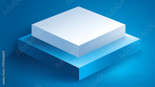 Abstract geometric shapes on a blue background