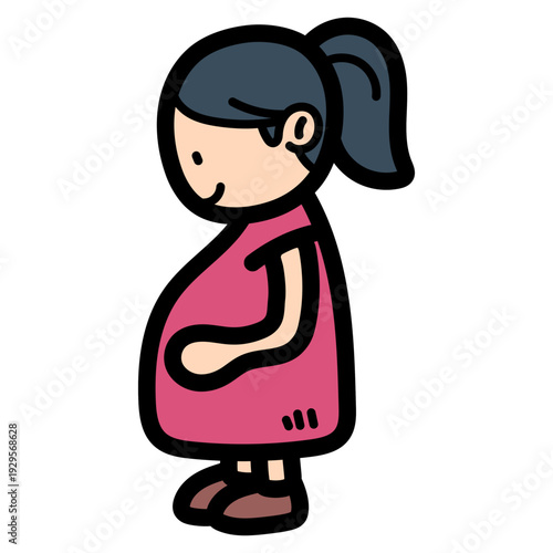 pregnant illustration