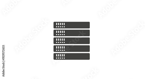 Black server racks with white ports.