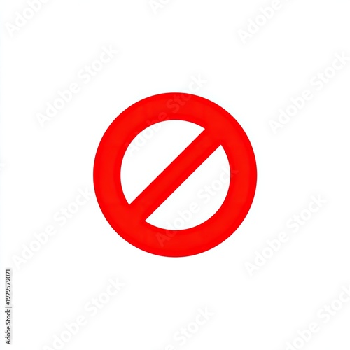 A red circle with a diagonal red line, indicating a prohibition, isolated on white Free Download A red circle with a diagonal red line, indicating a prohibition, isolated on white - GFXLoad