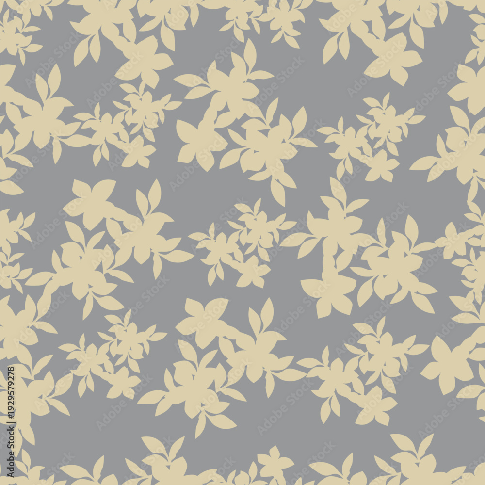 Fototapeta premium Digital small floral pattern seamless illustration design